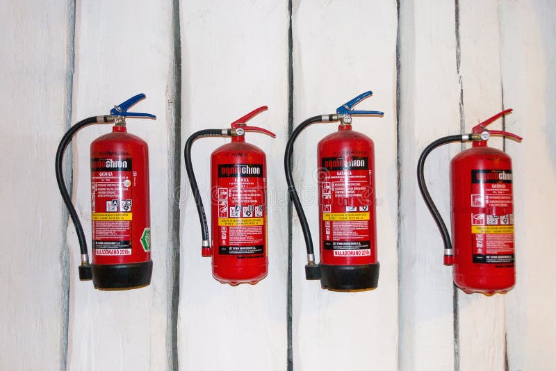 Fire extinguishers royalty free stock images