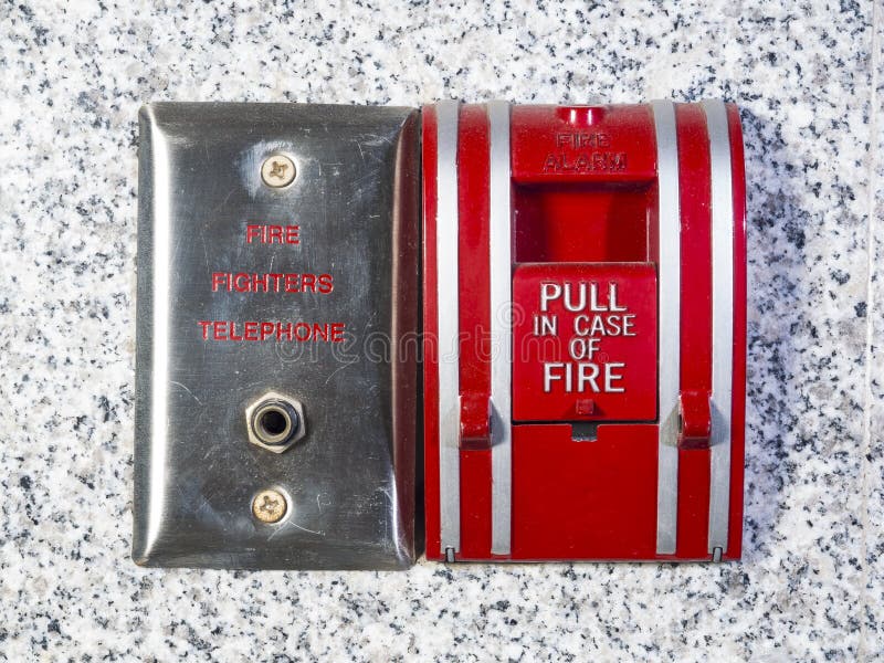 Fire Alarm Fire Fighter Telephone Wall Stock Photos Free & Royalty