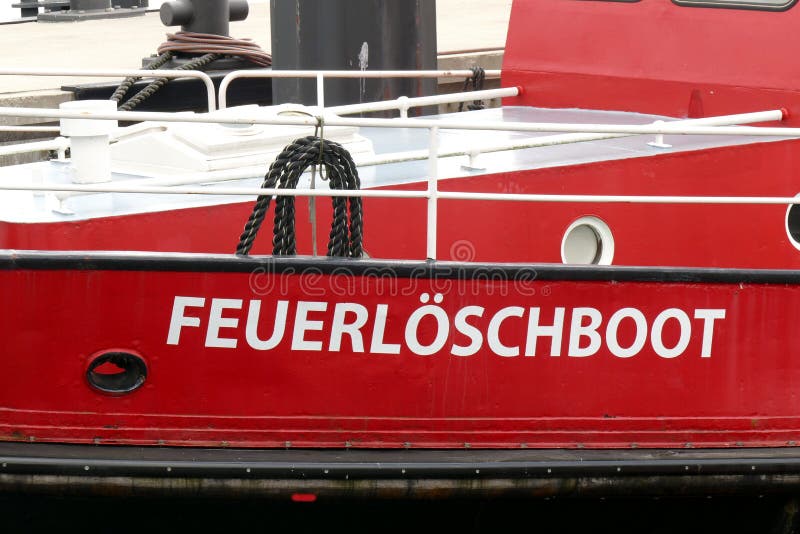 Firefighting Boat from Germany Stock Image Image of help, germany