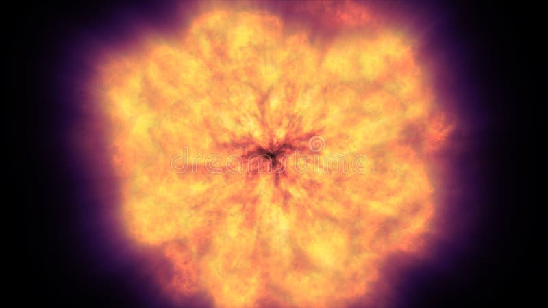 Fire Flame Ball Explosion in Space, Illustration Stock Illustration ...