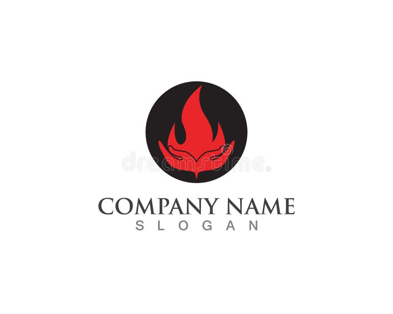Fire flame and logos stock illustration. Illustration of passion ...
