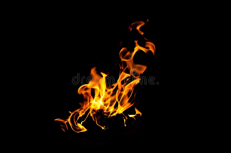 Fire Flame Texture. Burning Material Backdrop. Burn Effect Pattern