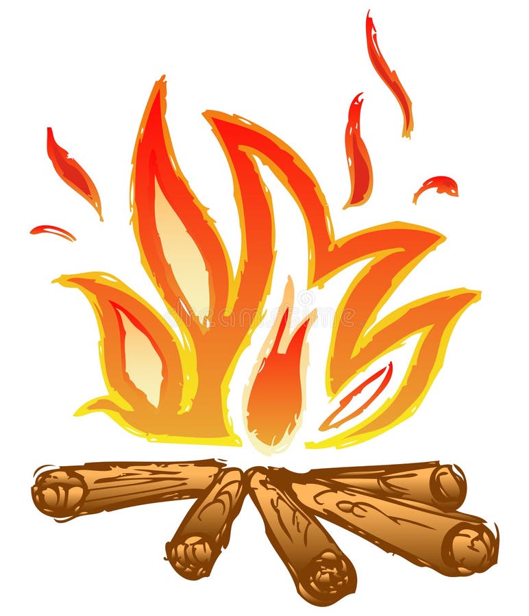 Fire flames stock illustration