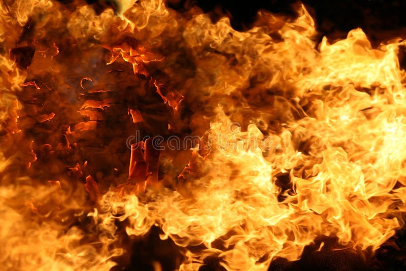 Fire flames stock image
