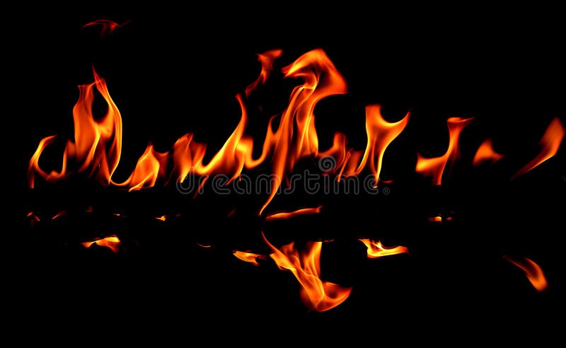 Fire Flames on Art Black Background, Burning Red Hot Sparks Rise Stock Image - Image of definition, fiery: 149883731