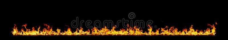 Fire flames on black royalty free stock photography Fire flames on black royalty free stock photography