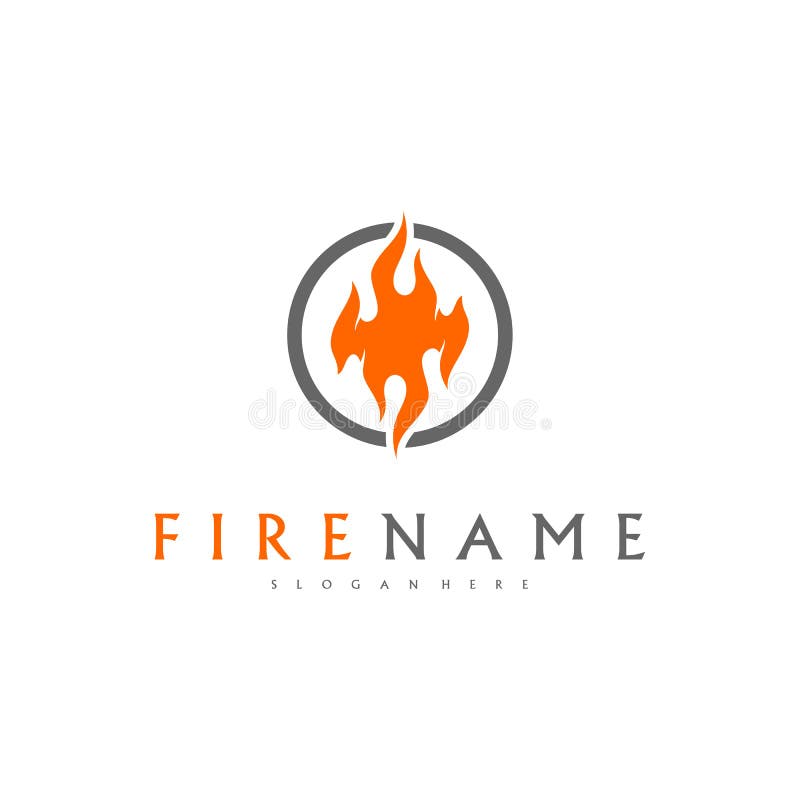Fire Flames, Fire Logo Design Inspiration Vector Icons Stock