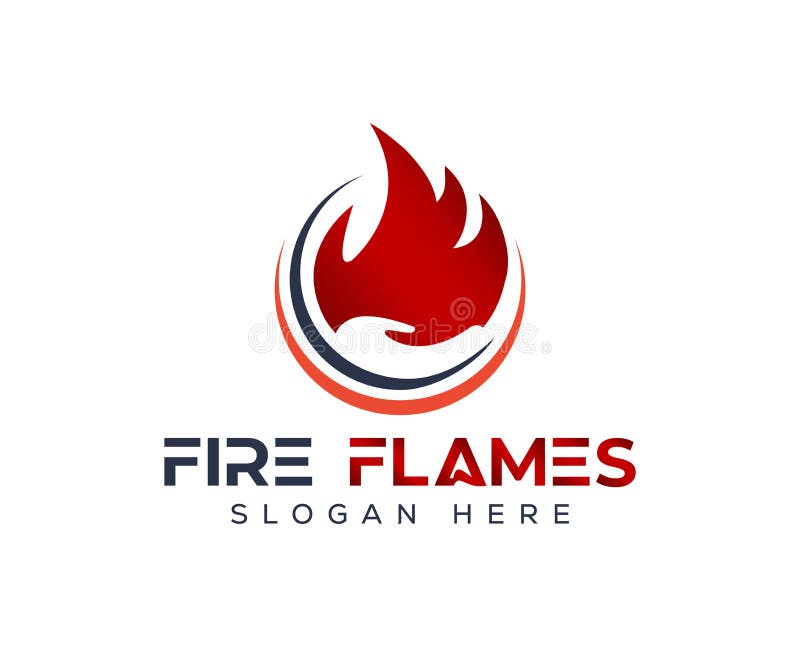 Fire flames logo, gas logo design vector vector illustration
