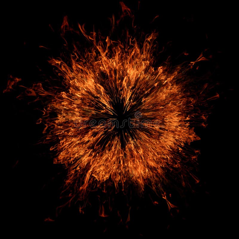 Fire flames on ring. Round frame with burning and sparks. Circular border with glow flame effect. Fire gun blast effects. Shooting concept. Fire for pupil overlay. Fire in eyes concept. Plasma blast stock images, royalty-free photos and pictures