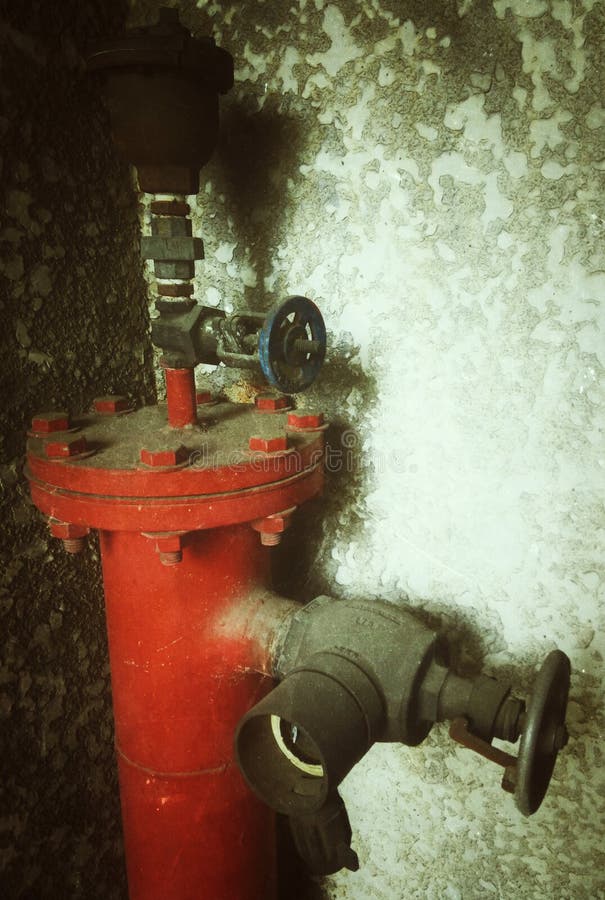 Fire Hose on the Old Building. Editorial Image Image of foamed, basin