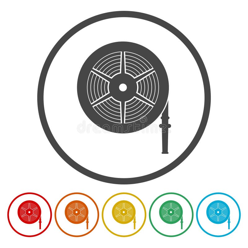 Fire Hose Reel Sign And Simbol, Vector Illustration Royalty Free SVG,  Cliparts, Vectors, and Stock Illustration. Image 31466755.
