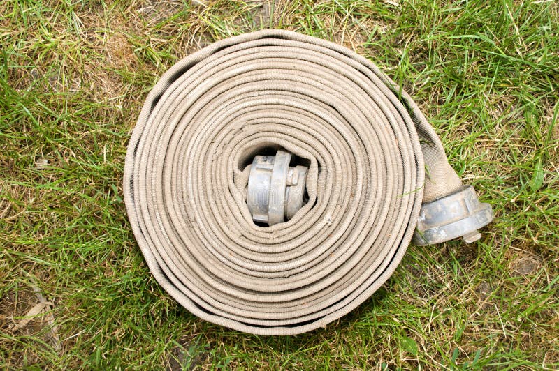Fire hose for water stock image. Image of water, hose 110794821