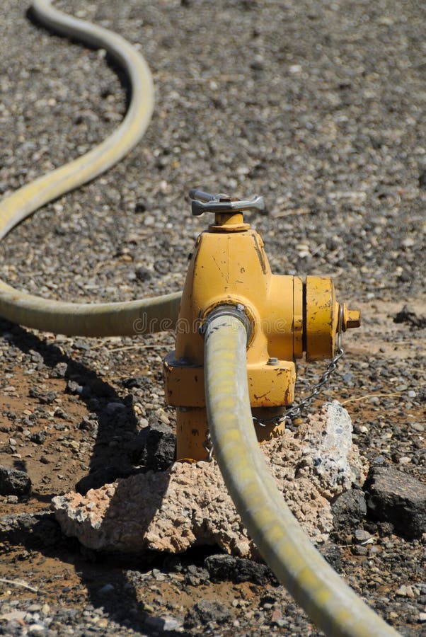 Fire Hydrant & Hose stock image