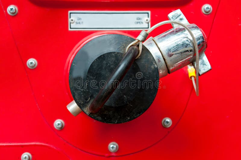 Fire hydrant , hose connection ,fire fighting equipment for fire stock photography