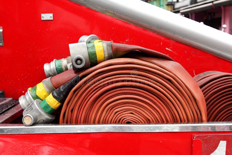 Fire Hydrant Hose royalty free stock images