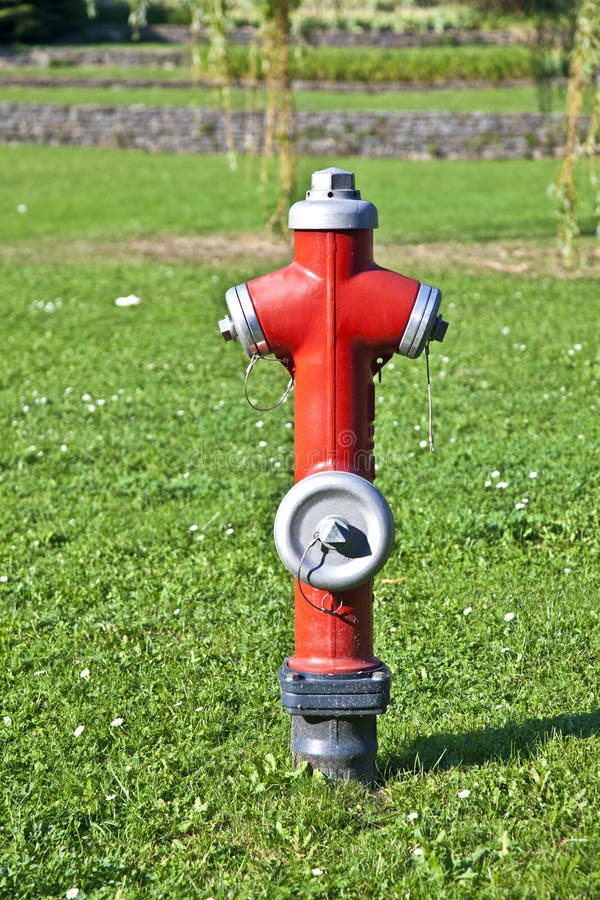 Water Hydrant for Fire Brigade Stock Photo Image of pipe, park 35989354