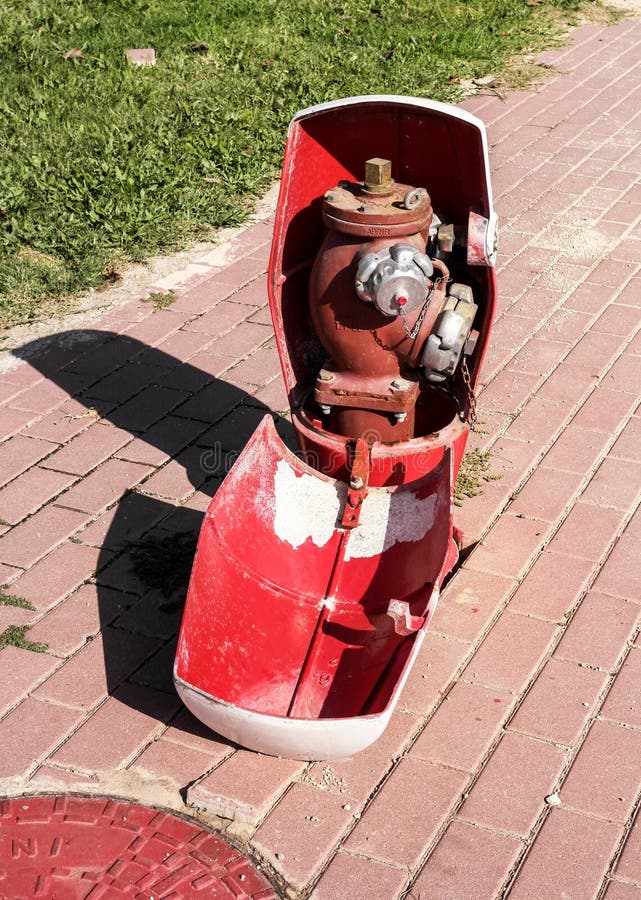 Spanish fire hydrant stock photo. Image of extinguish 169096638