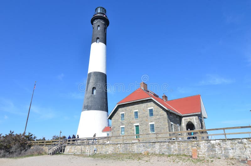 Fire Island Lighthouse stock photo. Image of landmark 71992310