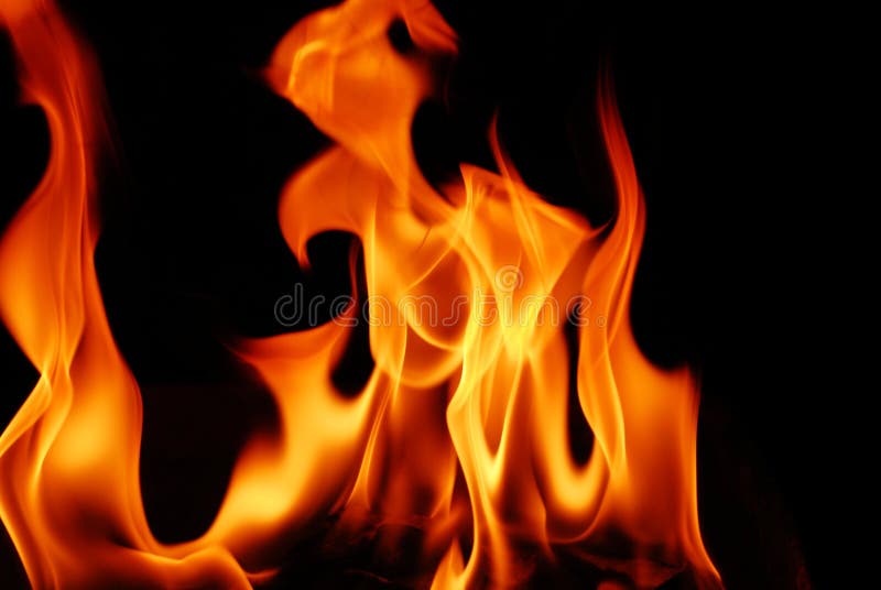 Fire Isolated On Black Background Picture. Image 16257078