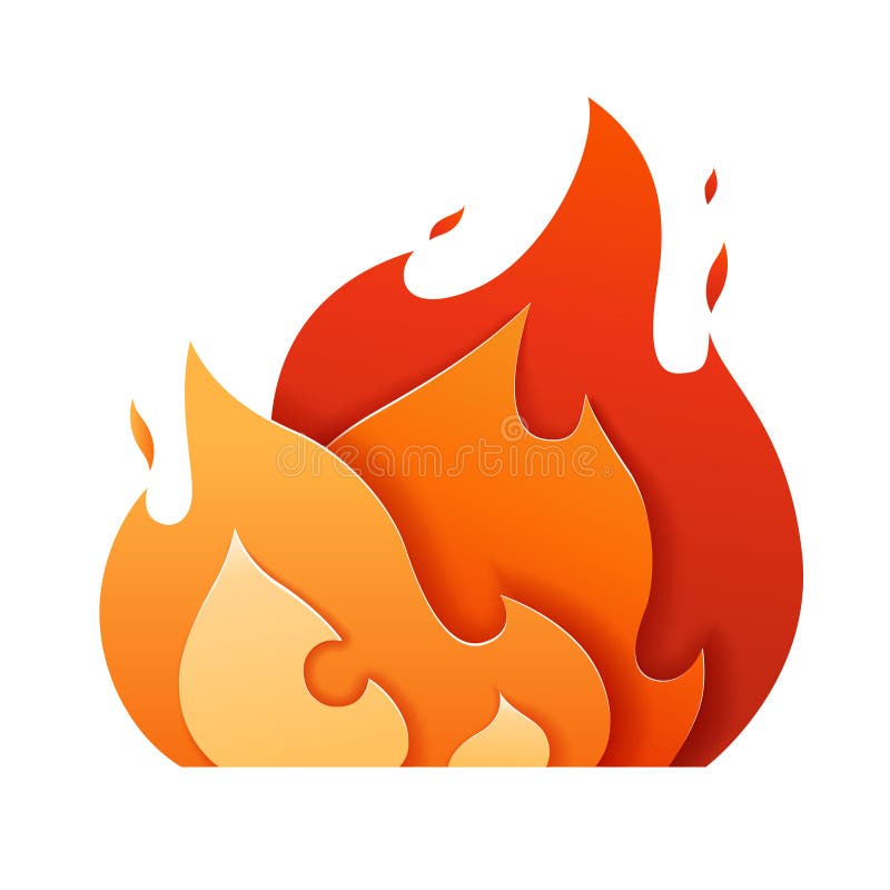 Vector Cartoon Big Fire Flame PNG Images