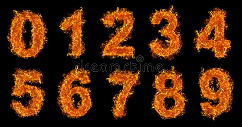 Fire numbers set