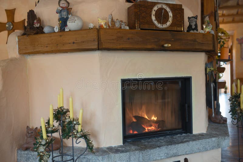 Fire place in living room