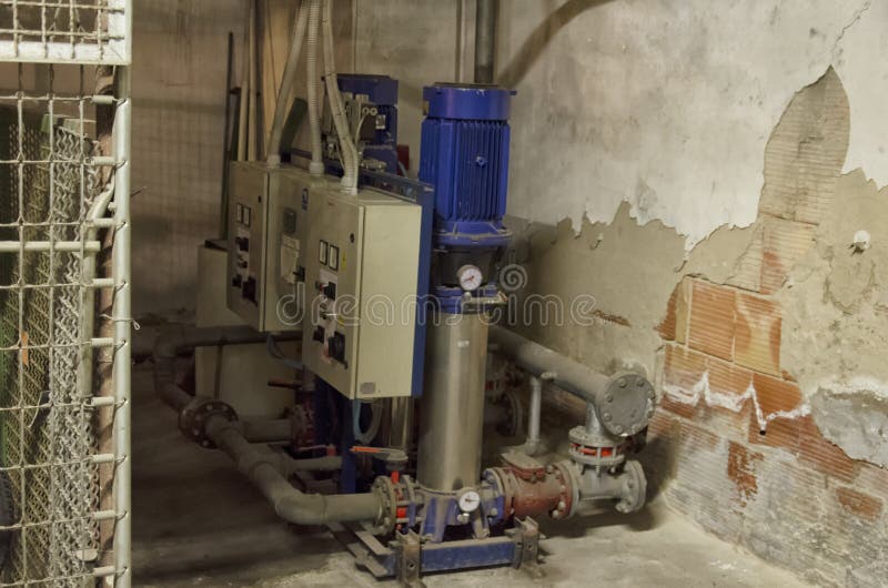 The fire prevention system of a condominium royalty free stock photo