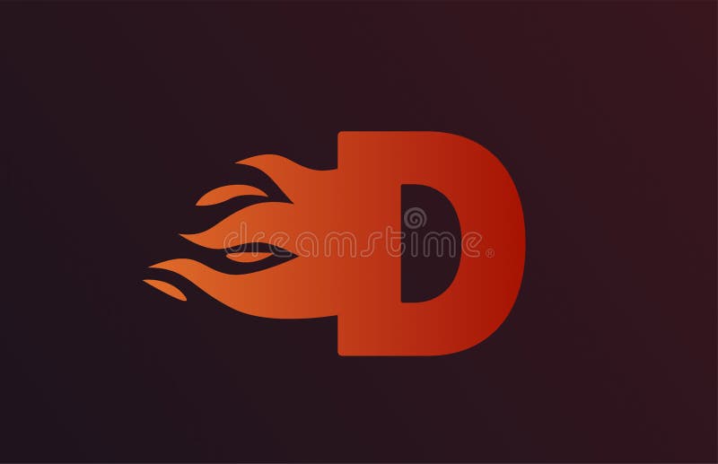 Flames Alphabet Letter D Stock Illustrations – 93 Flames Alphabet ...