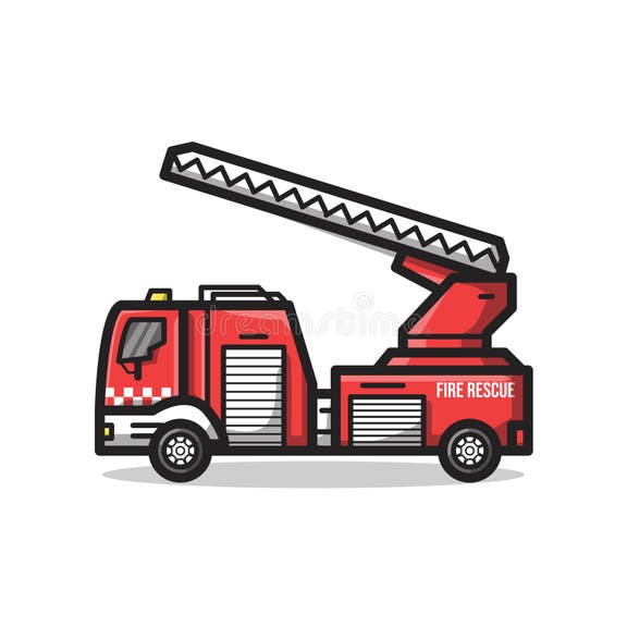 Fire Truck Line Art Graphic Stock Illustrations – 455 Fire Truck Line