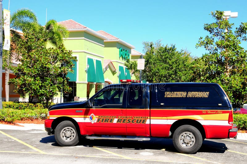 Fire rescue, Florida (side view) royalty free stock images