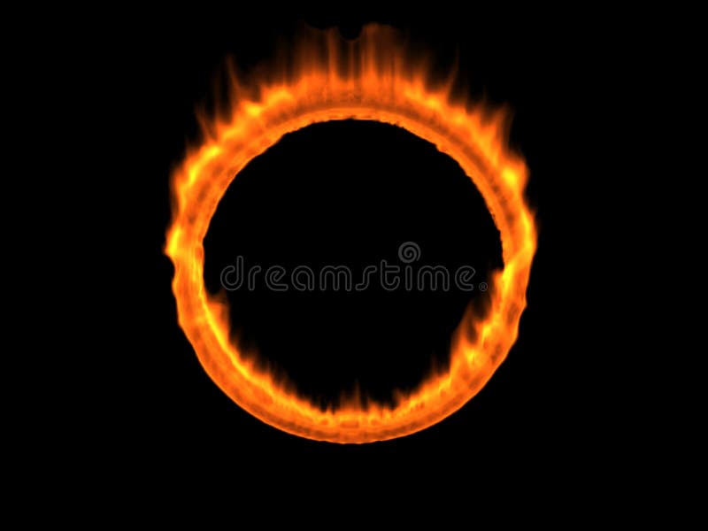Hand drawn fire ring stock illustration. Illustration of flamma 37852881