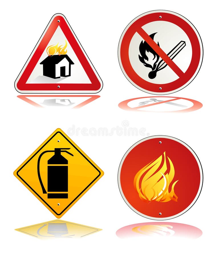 Fire safety sign