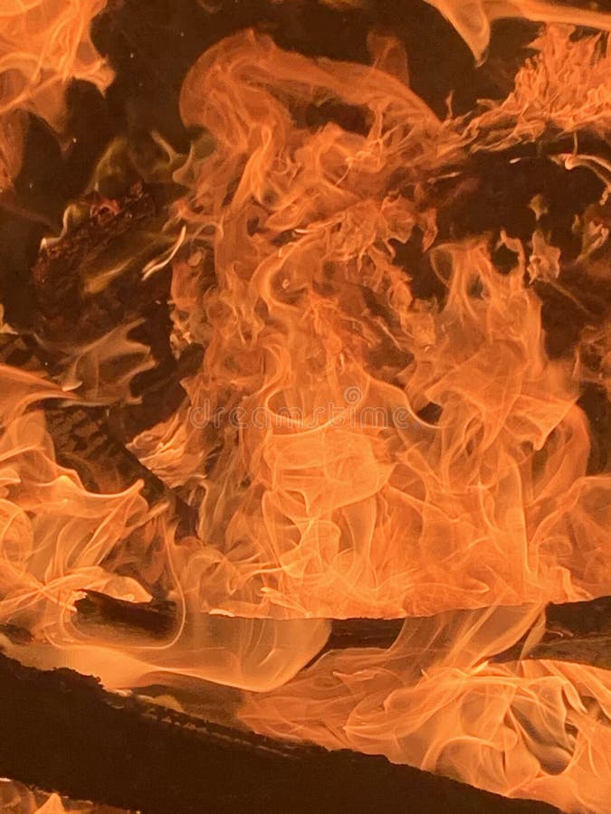 Fire Side Burning Beauty Night Stock Image Image of wood, burning