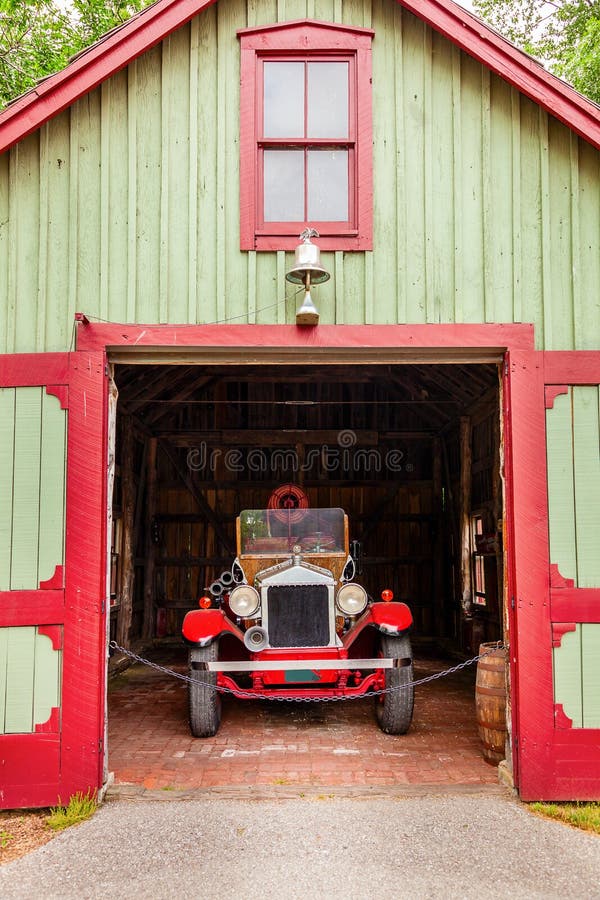 Antique fire station at a bourbon distillery