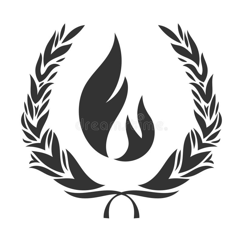 Flame Fire Logo Symbol, Logotype Symbol Icon Design Vector on White