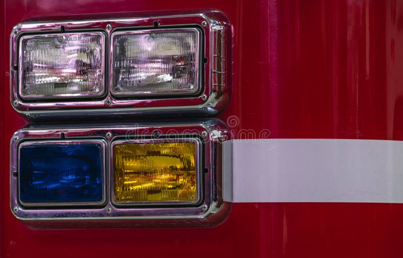 Fire truck headlights.