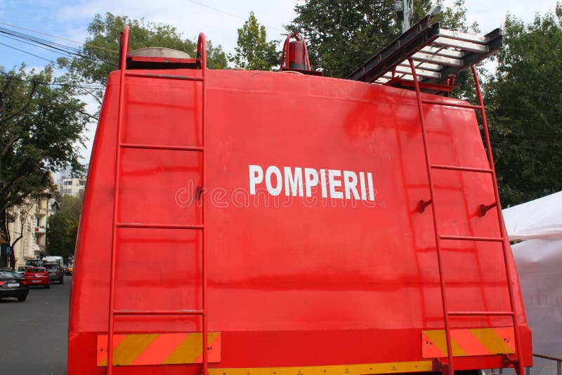 Fire truck ladder editorial image. Image of chrome, help - 34068000