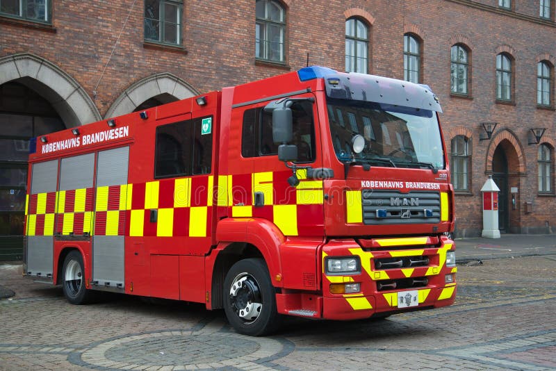 New Modern Fire Truck Based on Volvo FMX 500 Editorial Stock Image