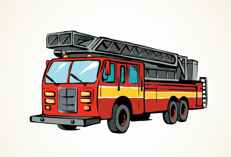 How to draw Fire Truck easy and step by step Fire truck drawing and color   Fire Engine Drawings  YouTube