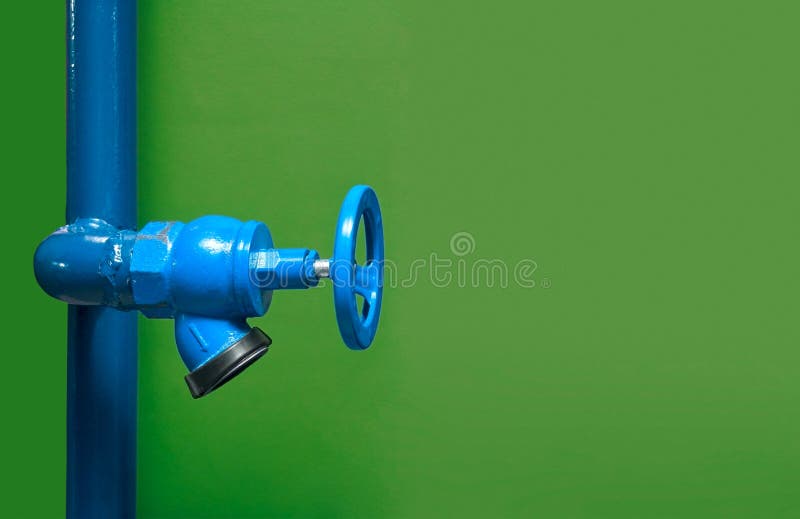 Fire Valve, Installation of Fire Safety, Security Fire System in Industry or the Process Stock