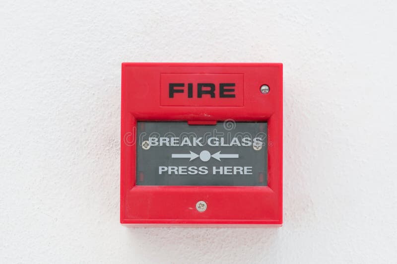 Fire warn box stock photo