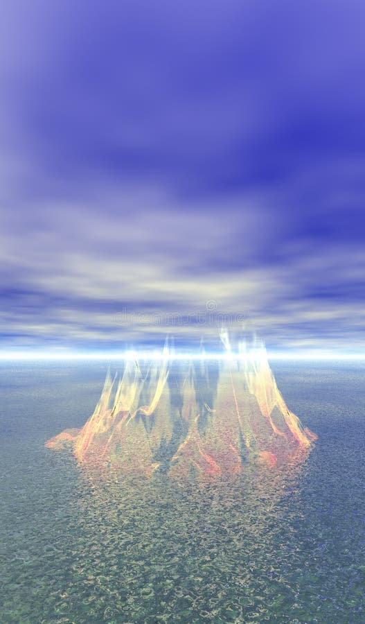 Fire and Water Candle stock image. Image of creation 12532239