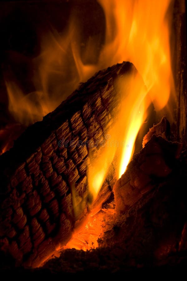 Fire and woods stock image. Image of coal, background 12485767