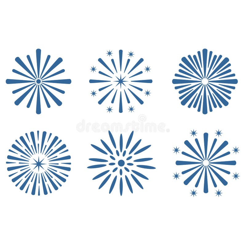 Firework icon vector design symbol stock illustration
