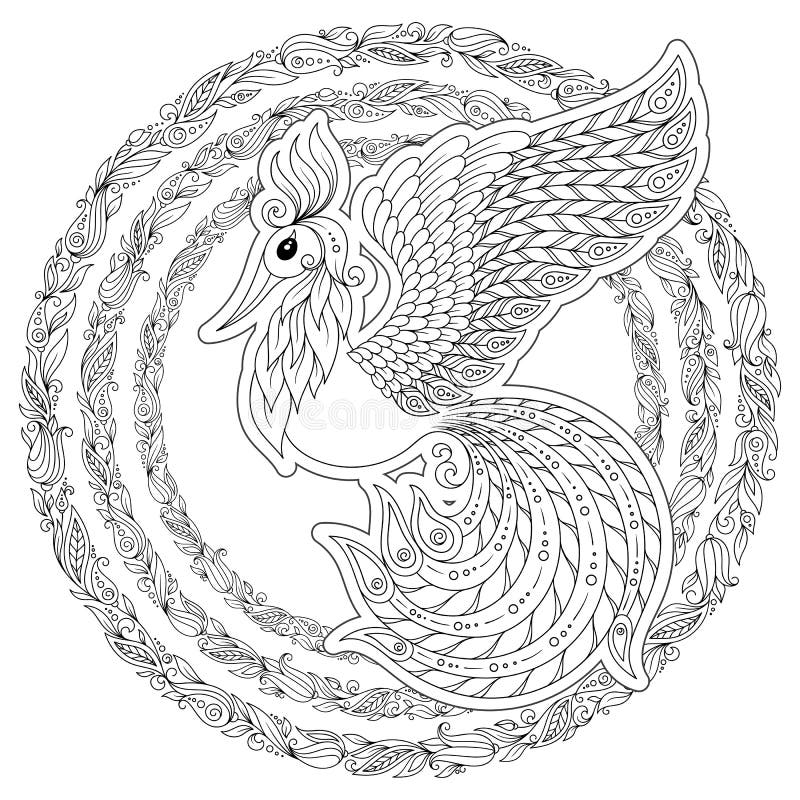 Download Firebird For Anti Stress Coloring Page With High Details ...