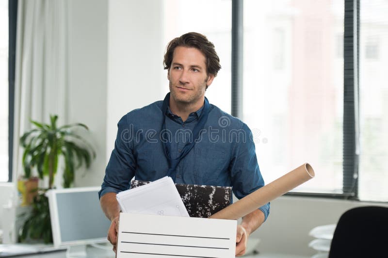 Fired businessman royalty free stock images Fired businessman royalty free stock images