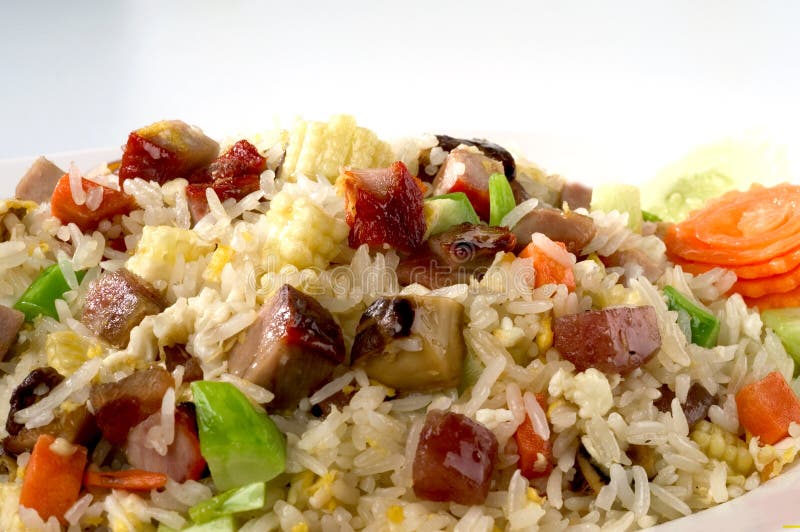 Fired rice vegetable