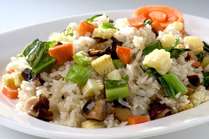 Fired rice vegetable