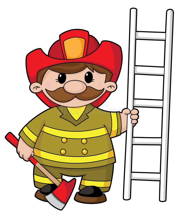 Firefighter stock vector. Illustration of department - 16717231