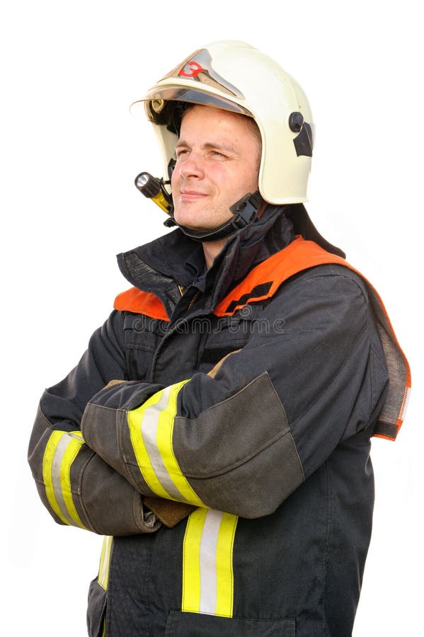 Download Firefighter stock photo. Image of looking, isolated, department - 25116658